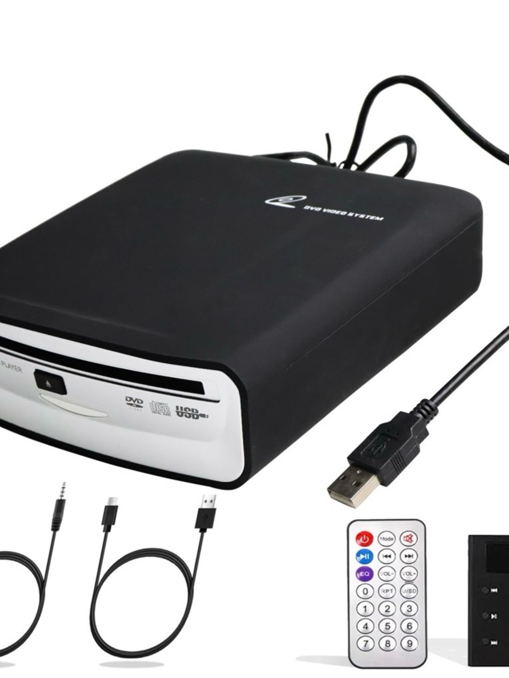 Portable Universal CD Player for Car with USB Port AUX Port Usb External CD